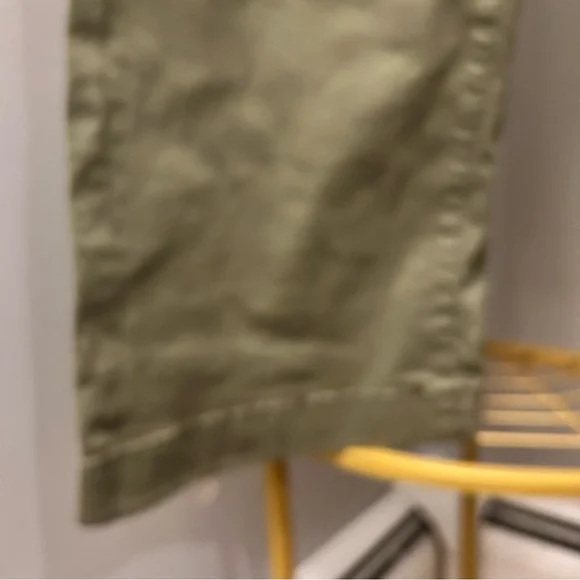 LC Lauren Conrad Super High Wide Leg Trouser Jeans buttons fly in green size 10 - Picture 5 of 8